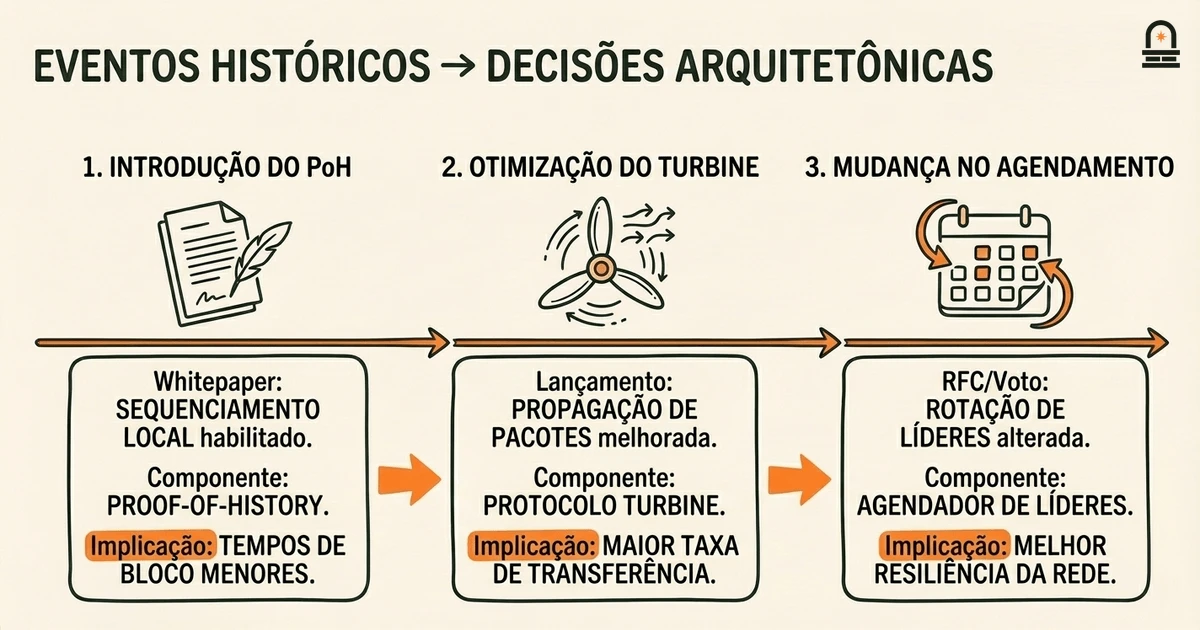 Eventos Históricos → Decisões Arquitetônicas