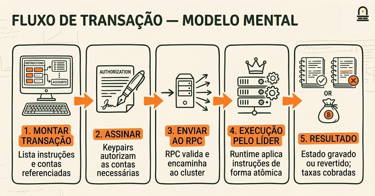 Fluxo de Transação — Modelo Mental