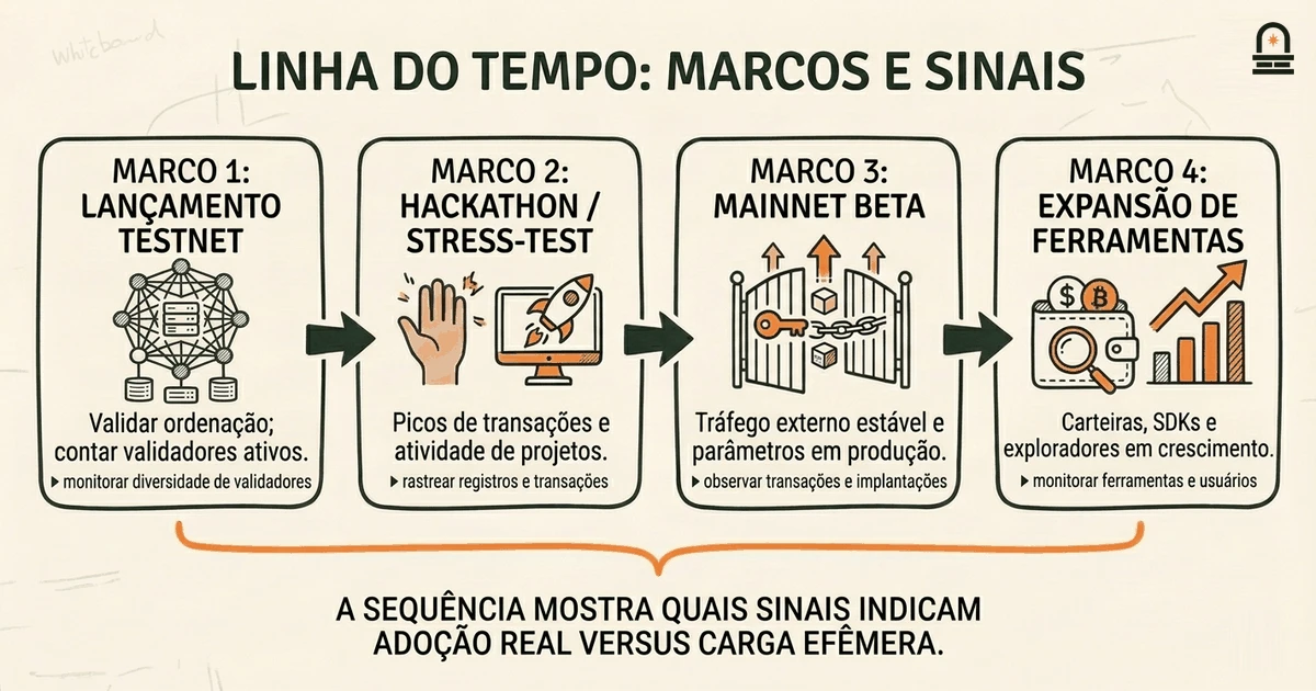 Linha do Tempo de Marcos e Adoção